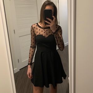 Black Fit and Flare Dress